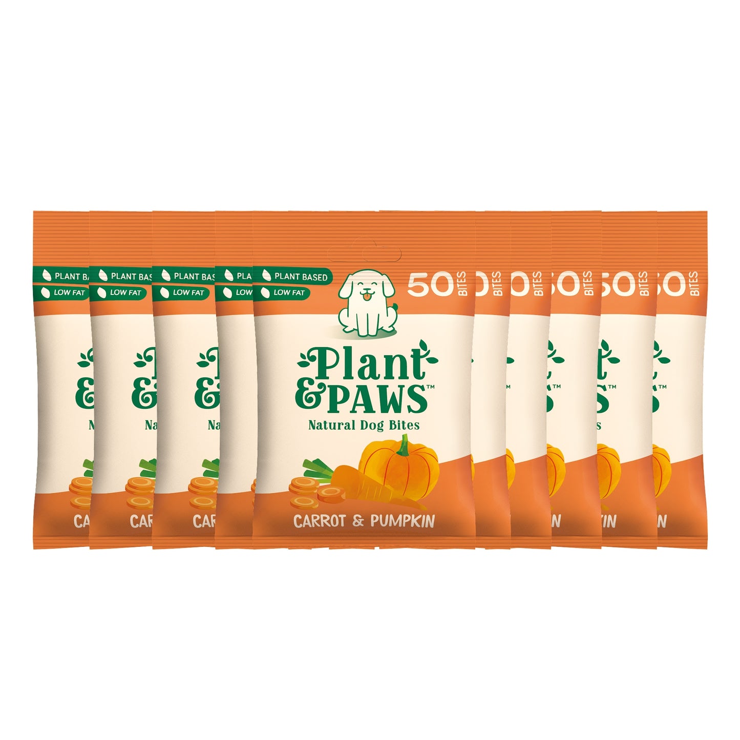 10 Pack Natural Bites Carrot and Pumpkin